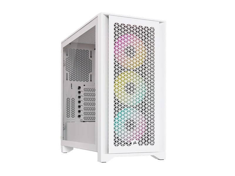 Vỏ máy tính Corsair iCUE 4000D RGB Airflow True White CC-9011241-WW