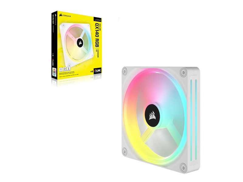 Quạt máy tính Corsair iCUE LINK QX140 RGB Expansion Kit White CO-9051007-WW