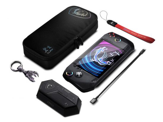 Bộ phụ kiện MSI Claw A1M (MSI Claw Travel Case - MSI Claw Lanyard - MSI Claw Keychain - MSI Claw Tempered Glass Screen Protector)
