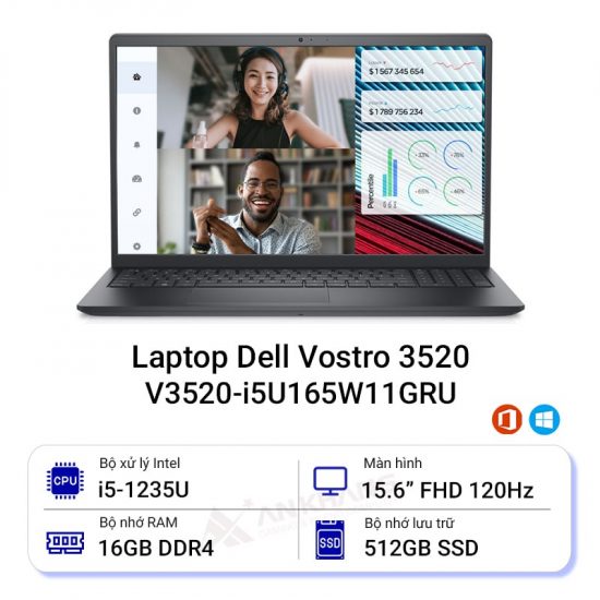 Laptop Dell Vostro 3520 V3520-i5U165W11GRU