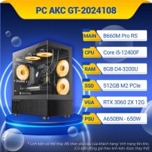 Máy tính để bàn AKC GT-2024108 (i5-12400F/B660M/8GB/512GB/RTX3060/650W)
