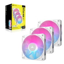 Bộ 3 quạt máy tính Corsair RX120 RGB White CO-9051022-WW