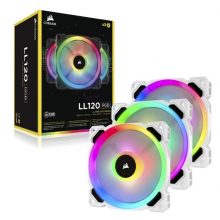 Bộ 3 quạt máy tính Corsair LL120 Trắng RGB kèm Node PRO CO-9050092-WW