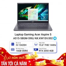 Laptop Gaming Acer Aspire 5 A515-58GM-598J NX.KW1SV.002