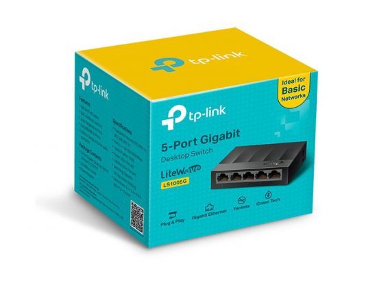 Switch TP-Link LS1005G (Gigabit 1000Mbps/ 5 Cổng/ Vỏ Nhựa)