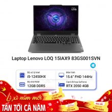 Laptop Lenovo LOQ 15IAX9 83GS001SVN i5 12450HX