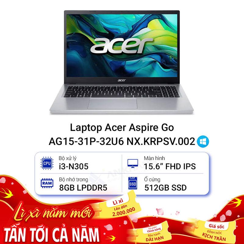 Laptop Acer Aspire Go AG15-31P-32U6 NX.KRPSV.002