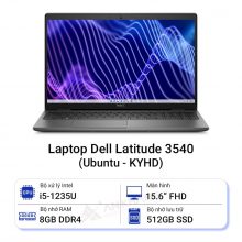 Laptop Dell Latitude 3540 (i5-1235U | 8GB | 512SSD | 15.6FHD | Ubuntu KYHD)