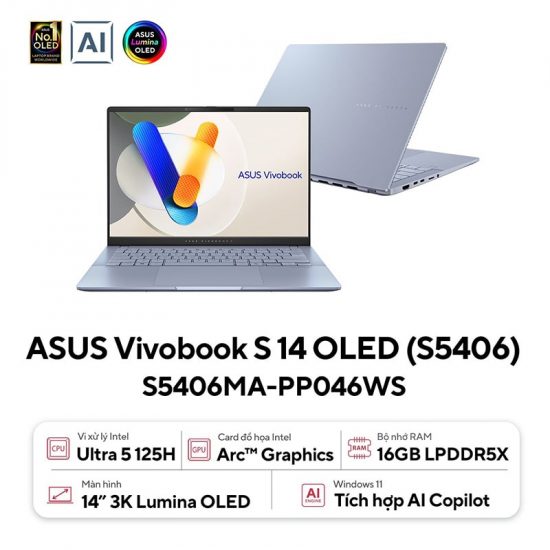 Laptop ASUS Vivobook S 14 OLED S5406MA-PP046WS