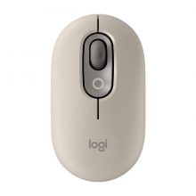 Chuột không dây Emoji Logitech POP Mouse Bluetooth màu Xám (Mist Sand)