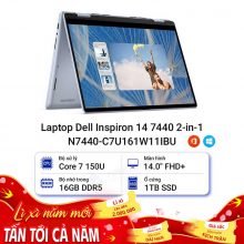 Laptop Dell Inspiron 14 7440 2-in-1 N7440-C7U161W11IBU
