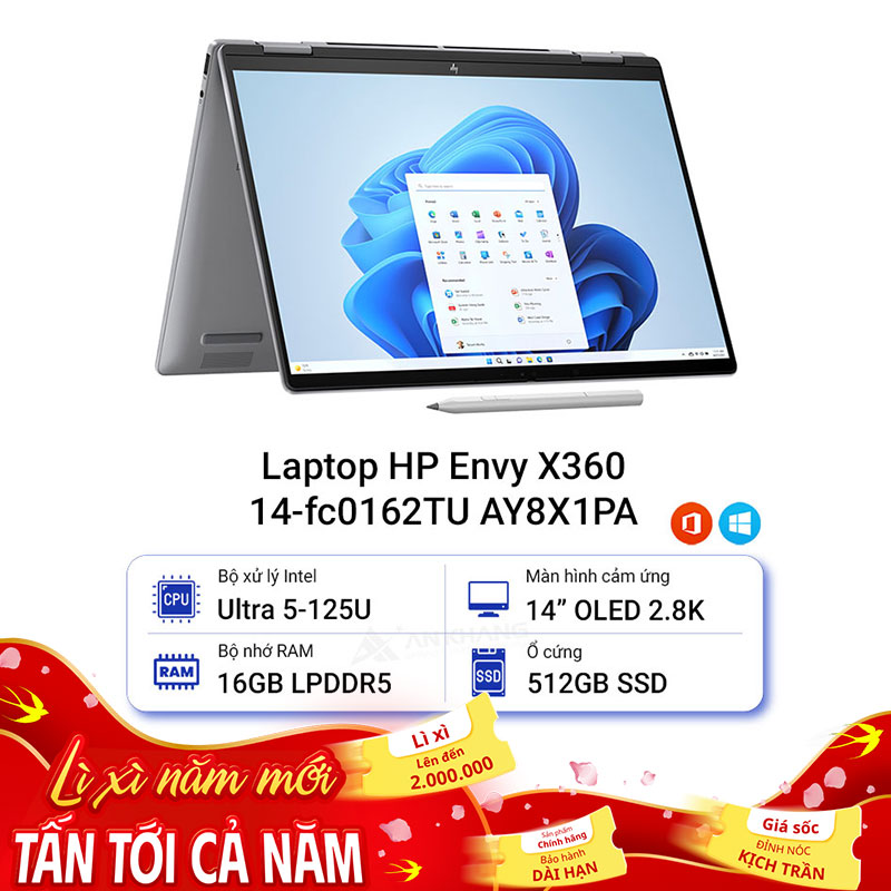Laptop HP Envy X360 14-fc0162TU AY8X1PA