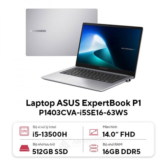 Laptop ASUS ExpertBook P1 P1403CVA-i5SE16-63WS