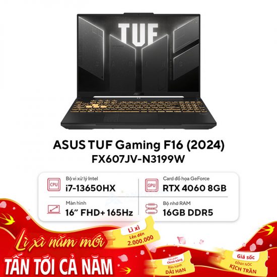 Laptop ASUS TUF Gaming F16 FX607JV-N3199W