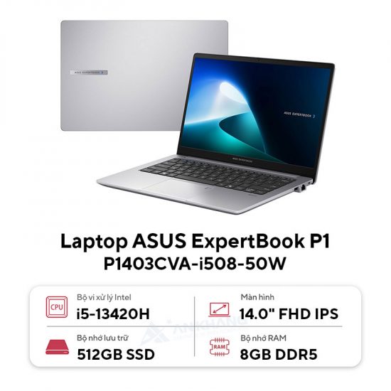 Laptop ASUS ExpertBook P1 P1403CVA-i508-50W