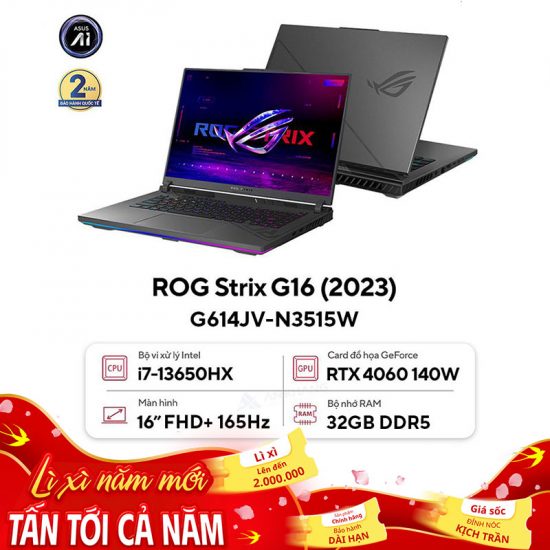 Laptop Asus ROG Strix G16 G614JV-N3515W
