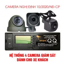 Hệ thống 4 camera giám sát NĐ10 cho xe khách (HT04-ND10)