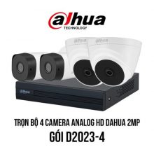 Trọn bộ 4 camera Analog HD DAHUA 2MP giá rẻ [D2023-4]