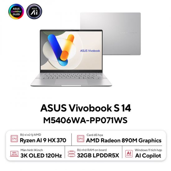 Laptop Asus Vivobook S 14 M5406WA-PP071WS