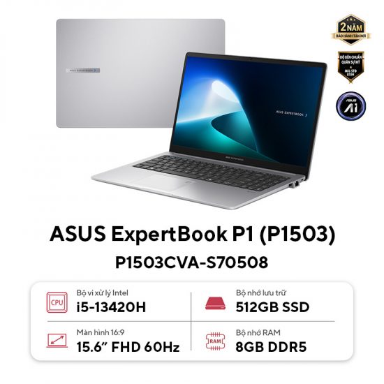 Laptop ASUS ExpertBook P1 P1503CVA-S70508