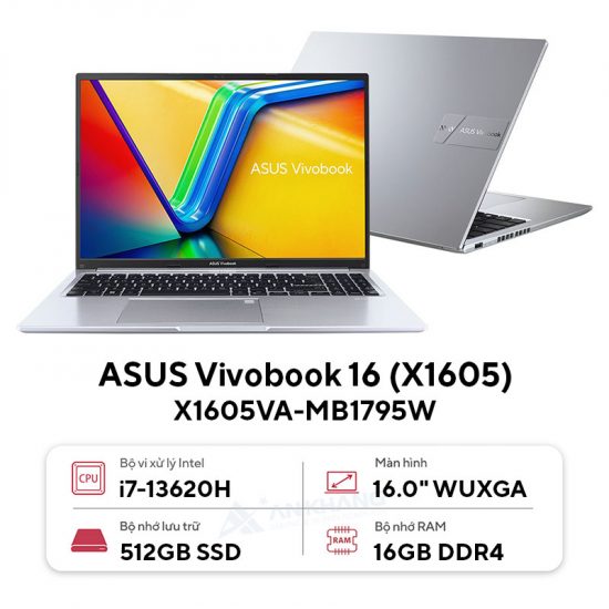 Laptop ASUS Vivobook 16 X1605VA-MB1795W