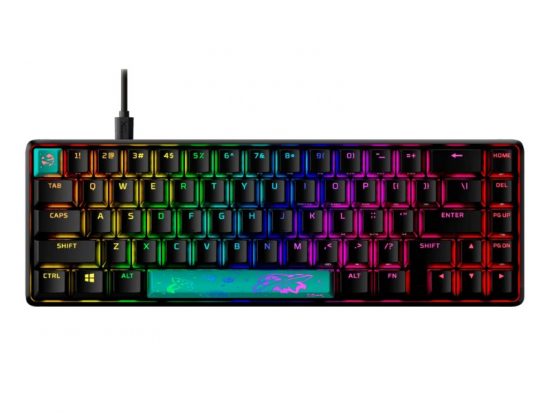 Bàn phím cơ gaming HyperX Alloy Origins 65% HyperX Aqua 56R64AA#ABA