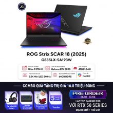 Laptop ASUS ROG Strix SCAR 18 G835LX-SA193W