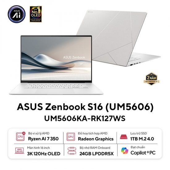 Laptop ASUS Zenbook S 16 UM5606KA-RK127WS