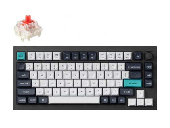 Bàn phím cơ không dây Keychron Q1M-M1 Q1 Max Red Switch Knob Version