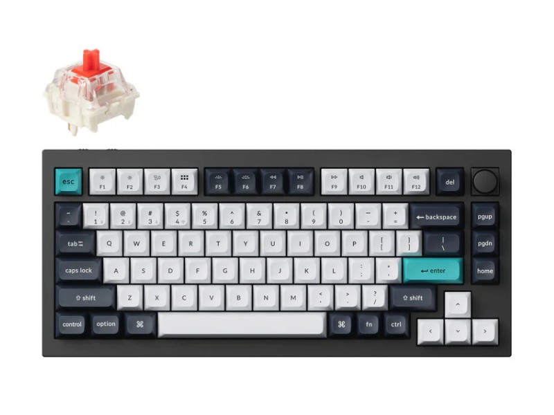27746_ban_phim_co_khong_day_keychron_q1m_m1_q1_max_red_switch_knob_version Bàn phím cơ không dây Keychron Q1M-M1 Q1 Max Red Switch Knob Version