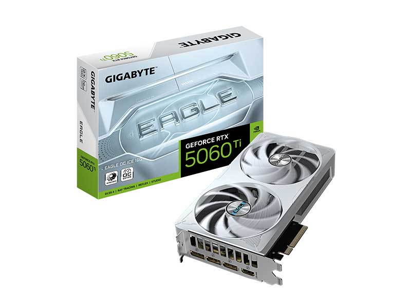 VGA Gigabyte GeForce RTX 5060 Ti EAGLE OC ICE 16G (GV-N506TEAGLEOC ICE-16GD)