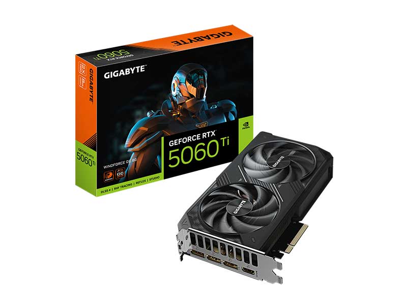 VGA Gigabyte GeForce RTX 5060 Ti WINDFORCE OC 8G (GV-N506TWF2OC-8GD)