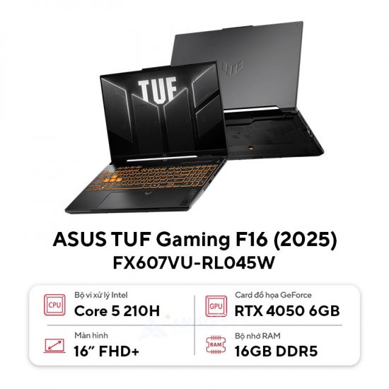 Laptop ASUS TUF Gaming F16 FX607VU-RL045W