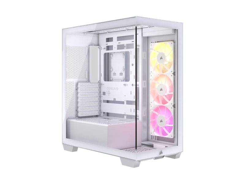 Vỏ case Corsair 3500X RGB Tempered Glass Mid-Tower White CC-9011279-WW