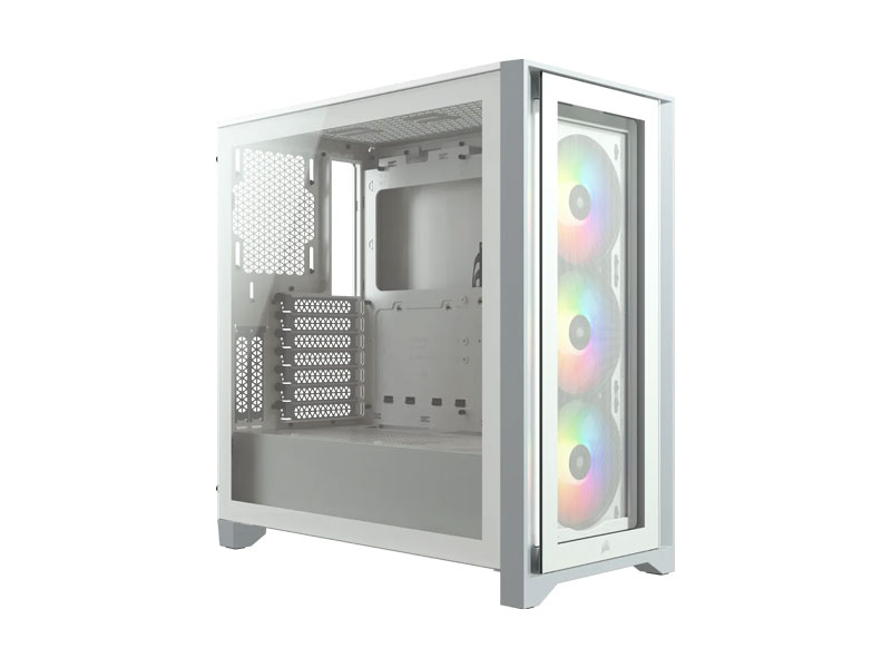 Vỏ case Corsair iCUE 4000X RGB TG White CC-9011205-WW