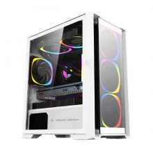 Vỏ case KENOO ESPORT MK500-3F M-ATX Trắng