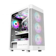 Vỏ case Kenoo ESPORT AF100-3F ATX Full Thép Trắng
