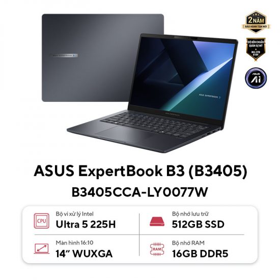 Laptop ASUS ExpertBook B3 B3405CCA-LY0077W