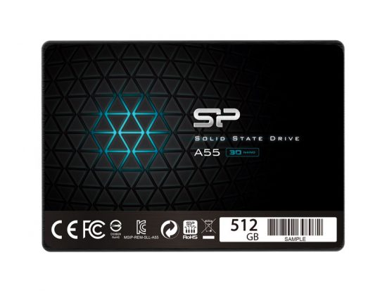 Ổ cứng SSD Silicon A55 512GB 2.5inch Sata SP512GBSS3A55S25 (500-450MB/s)