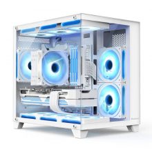 Vỏ case Huntkey S920 Storm Full View (White)