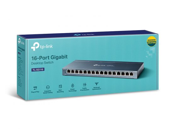 Switch TP-Link TL-SG116 (16 Cổng 10/100/1000Mbps)