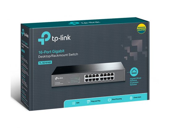 Switch TP-Link TL-SG1016D (16 Cổng Gigabit - 10/100/1000Mbps)