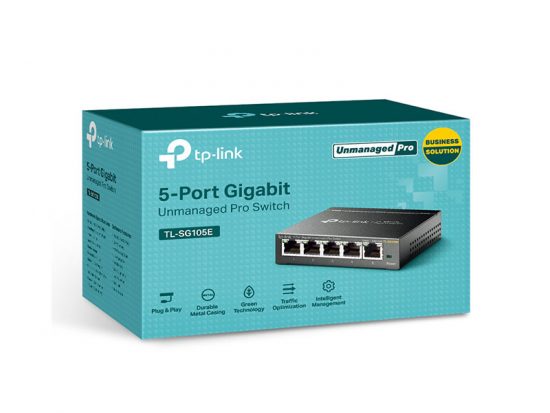Switch TP-Link TL-SG105E (5 Cổng 10/100/1000Mbps)