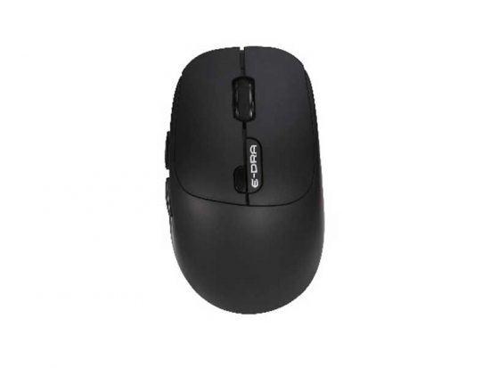 Chuột không dây công thái học E-DRA EM605W (Màu đen)