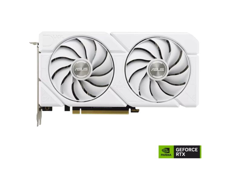 VGA ASUS Dual GeForce RTX 4070 SUPER EVO White OC 12GB GDDR6X (DUAL-RTX4070S-O12G-EVO-WHITE)