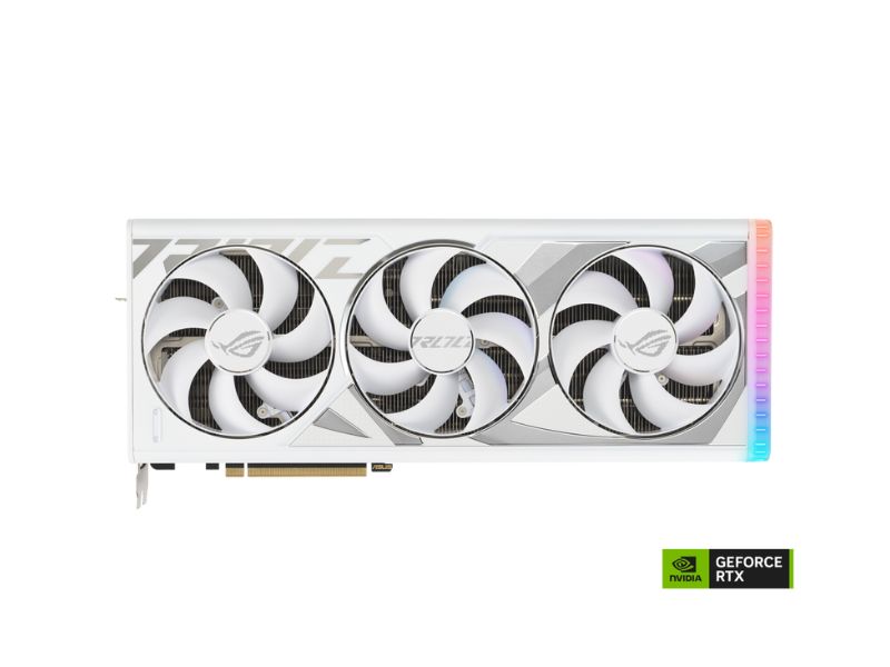 VGA ASUS ROG Strix GeForce RTX 4090 24GB GDDR6X White OC (ROG-STRIX-RTX4090-O24G-WHITE)