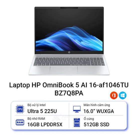 Laptop HP OmniBook 5 AI 16-af1046TU BZ7Q8PA
