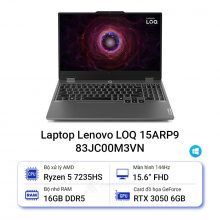 Laptop Lenovo LOQ 15ARP9 83JC00M3VN