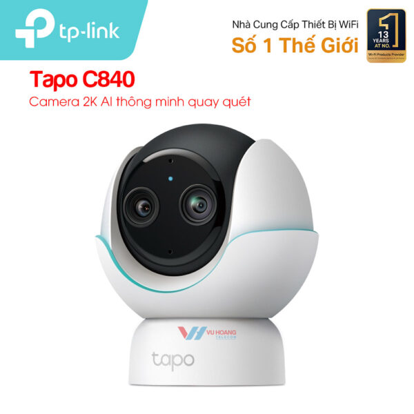 camera-tp-link-tapo-c840-1-600x600-2 Tapo C840 - Camera WiFi AI quay 360 độ thông minh