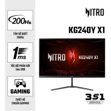 Màn hình gaming Acer Nitro KG240Y X1 UM.QX0SV.101 (23.8 inch - FHD - IPS - 200Hz - 1ms - Loa)